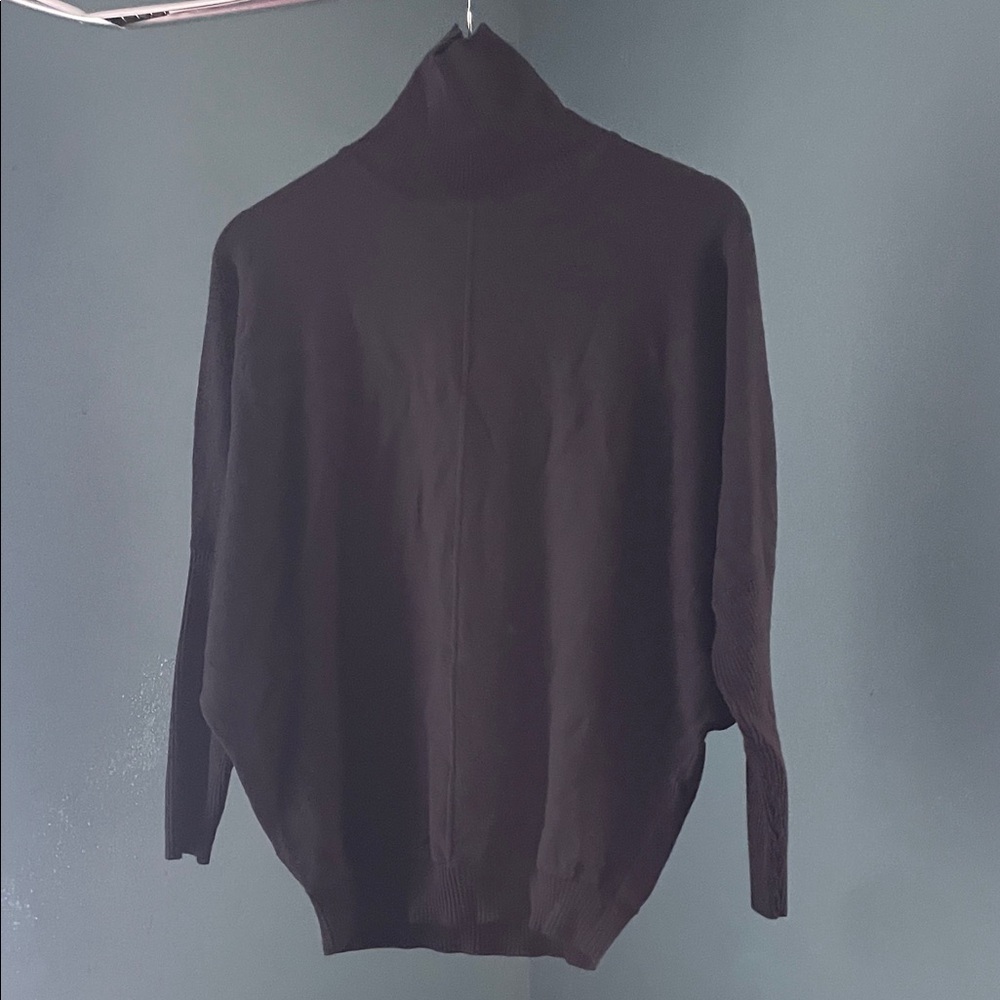 Joan Vass Black Knit Sweater